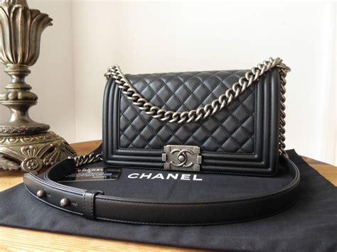 chanel boy old medium ruthenium black|The Ultimate Guide to the Chanel Boy Bag .